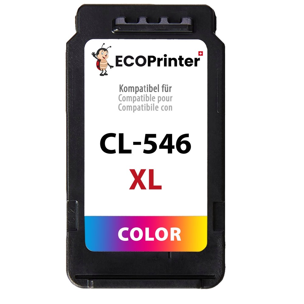 Cartouche ECOPrinter équivalent à Canon CL-546XL Couleur