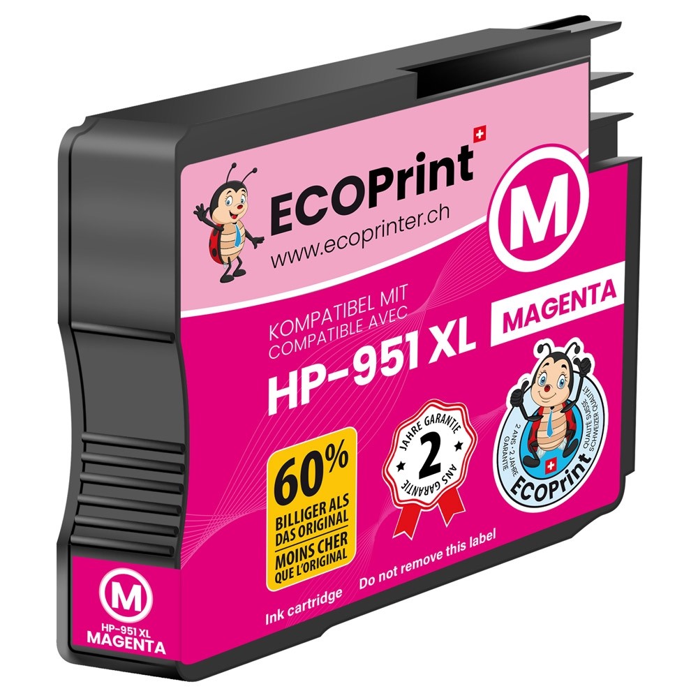 Cartouche ECOPrinter équivalent à HP 951XL Magenta (M)