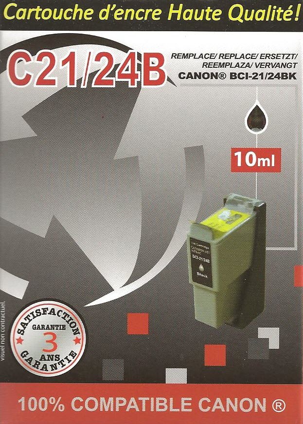 Cartouche compatible Canon BCI-21 / Noir 9,5 ml