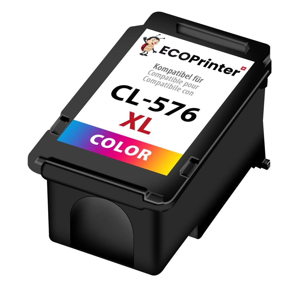 Cartouche ECOPrinter équivalent à Canon CL-576XL Couleur