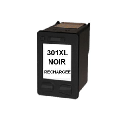 Cartouche rechargée HP 301XL /  Noir / Rechargé SCV