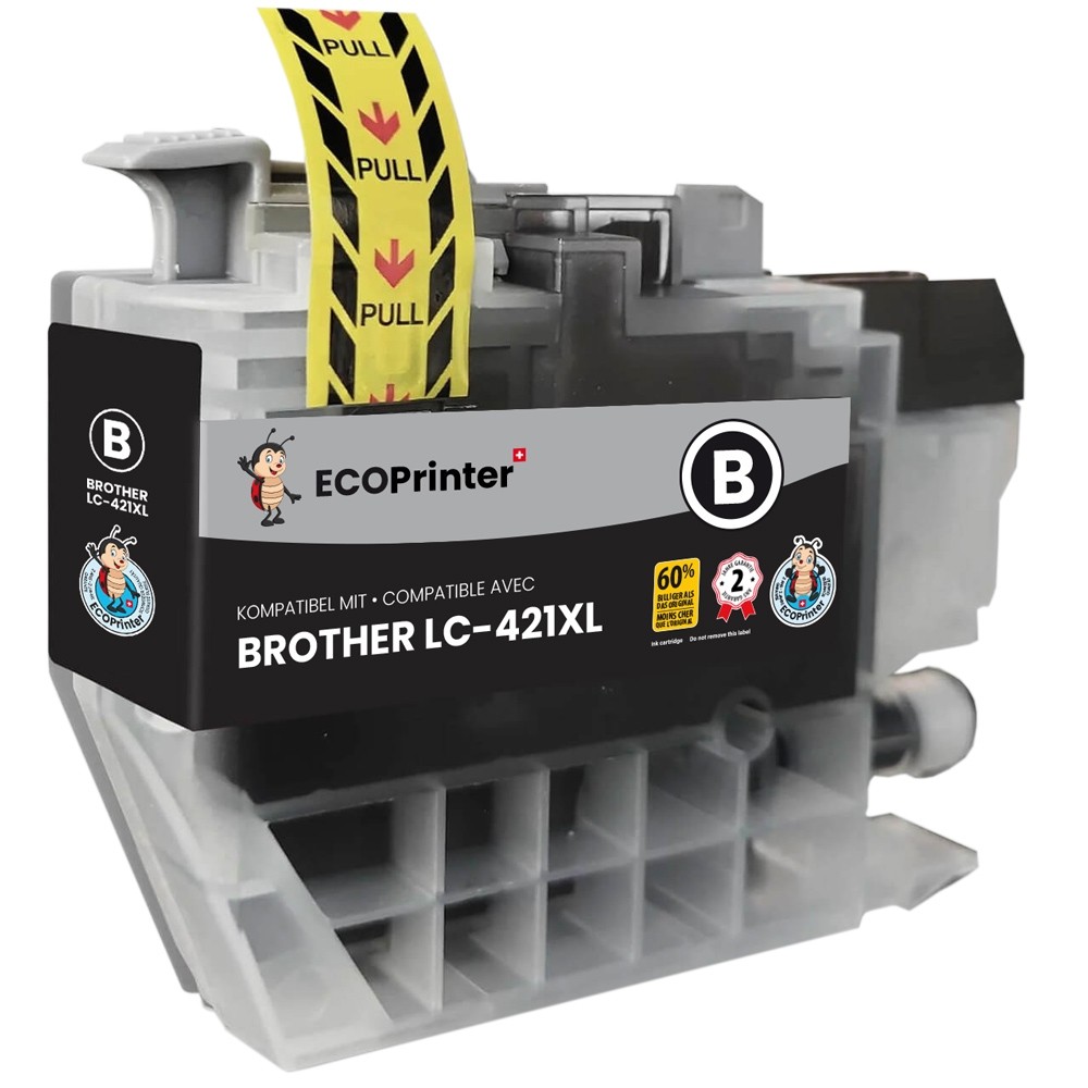 Cartouche ECOPrinter équivalent à Brother LC-421XL Noir (BK)