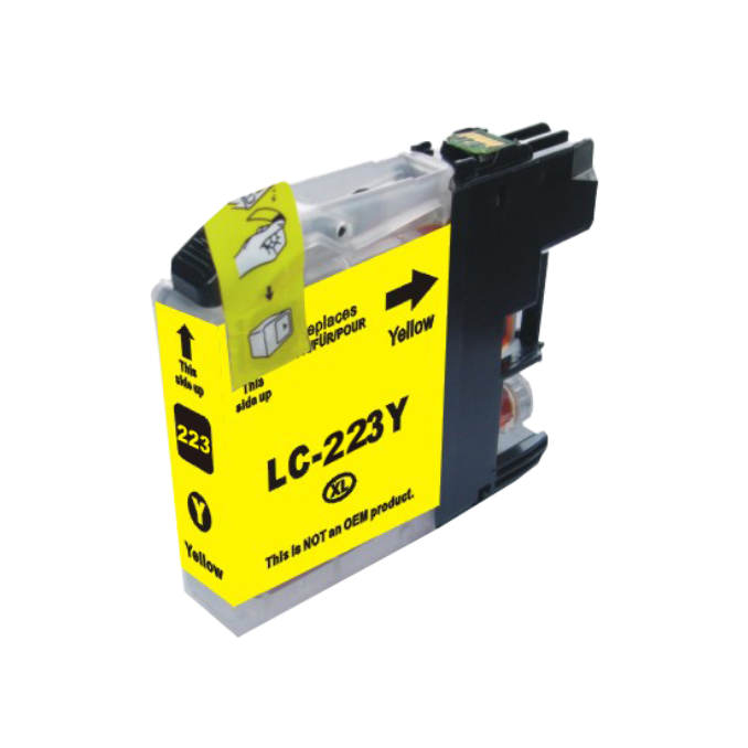 Cartouche compatible Brother LC-223 / Jaune. 10ml