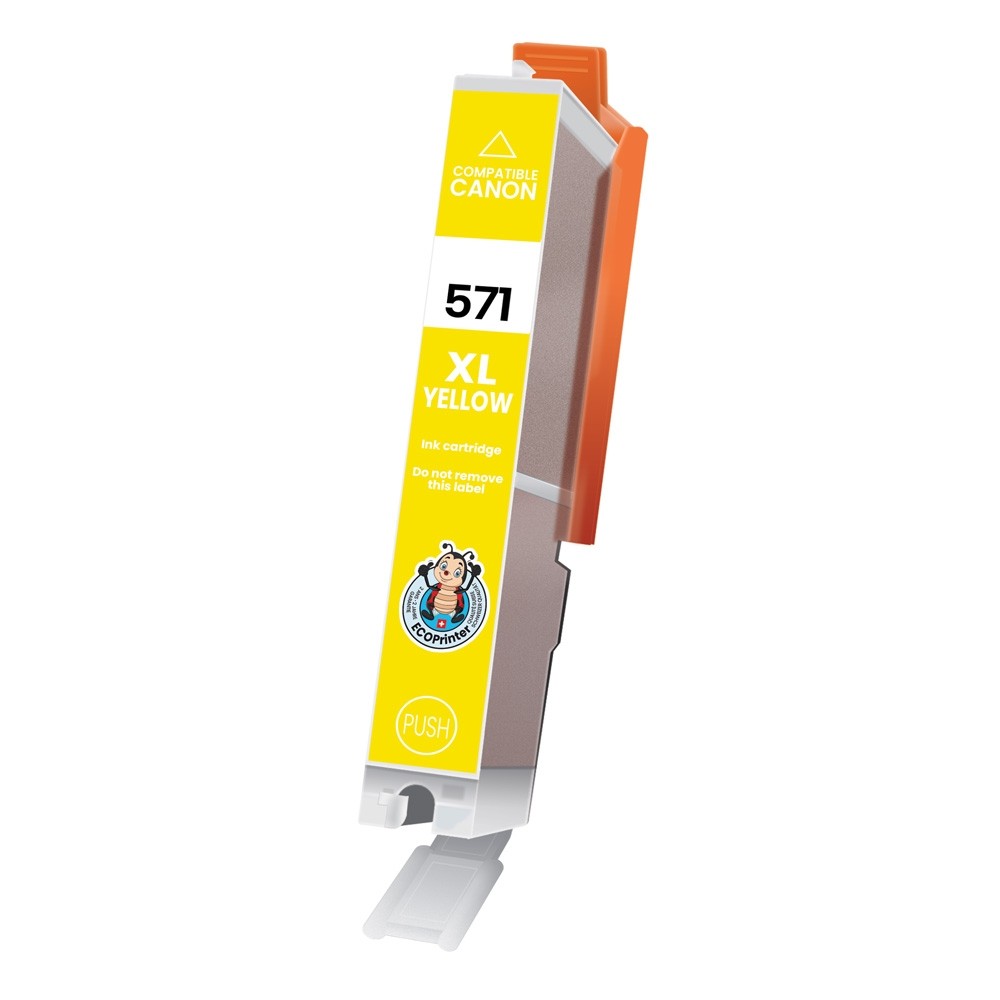 Cartouche ECOPrinter équivalent à Canon CLI-571 XL Jaune (Y)