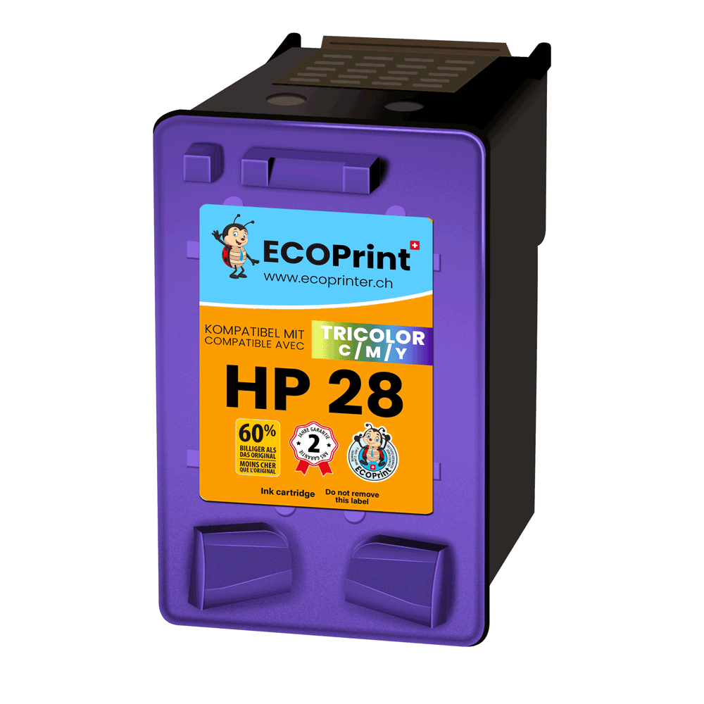 Cartouche ECOPrinter équivalent à HP 28 Couleur (Colors)