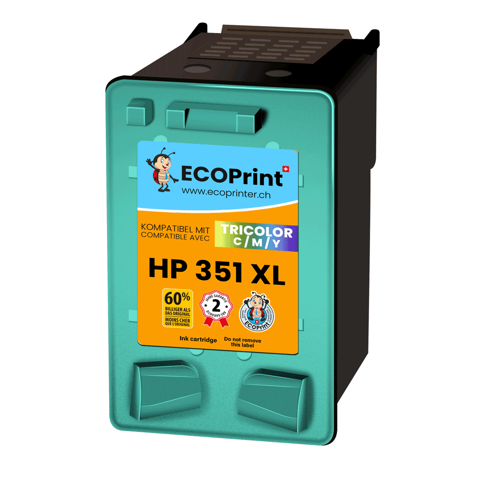 Cartouche ECOPrinter équivalent à HP 351 XL Couleurs           