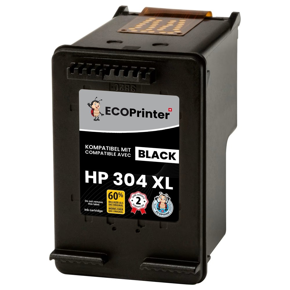 Cartouche ECOPrinter équivalent à HP 304 XL Noir (BK)	