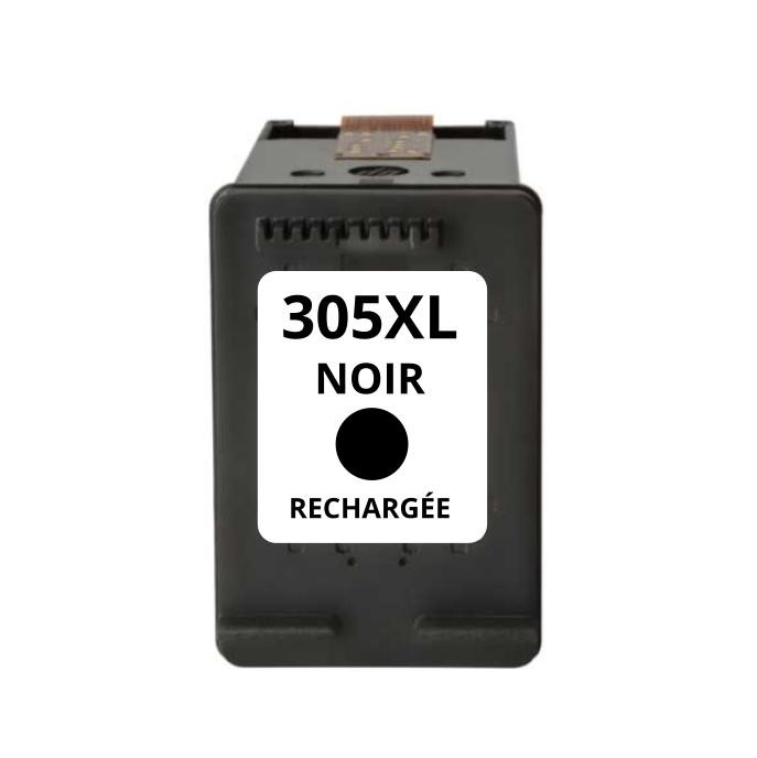 Cartouche rechargée HP 305XL /  Noir / Rechargé 