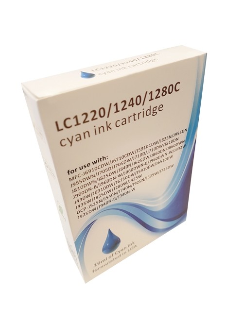 Cartouche ECOPrinter équivalent à Brother LC-1240 - LC-1280 Cyan (C)