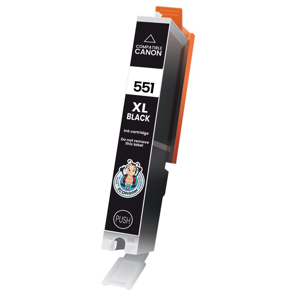 Cartouche ECOPrinter équivalent à Canon CLI-551 XL Noir (BK)
