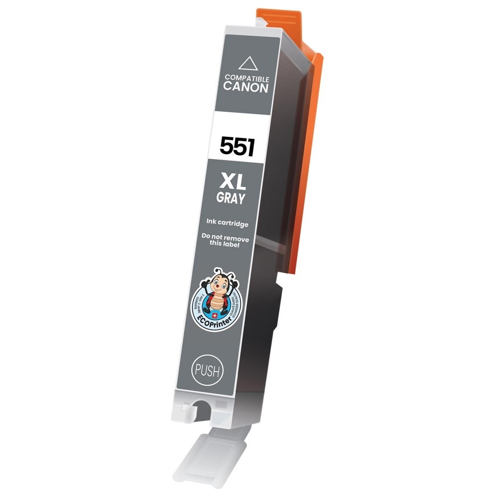 Cartouche ECOPrinter équivalent à Canon CLI-551 XL Gris (GY)