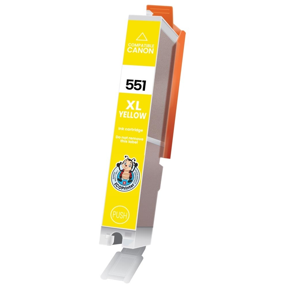 Cartouche ECOPrinter équivalent à Canon CLI-551 XL Jaune (Y)