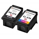 Pack de 2 cartouches ECOPrinter équivalent à Canon PG-575XL / CL-576XL 