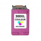 Cartouche rechargée HP 300XL /  Couleur / Rechargé
