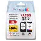 Pack 2 cartouches rechargées Canon PACK PG-545XL ET CL-546XL / Rechargé